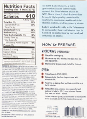 Luke's Lobster Ravioli W/lemon Parmesan Cream Sauce 8oz - 8 OZ - Image 5