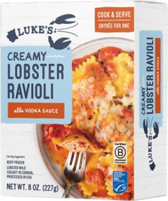 Luke's Lobster Ravioli W/vodka Sauce 8 Oz - 8 OZ - Image 1