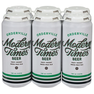 Modern Times Orderville Hazy Ipa 6-16 Fl Oz In Cans - 6-16 FZ - Image 1