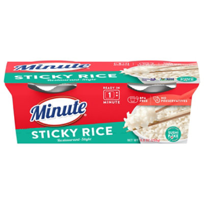 Minute Ready To Serve Sticky Rice 4..4oz - 8.8 OZ - Image 1
