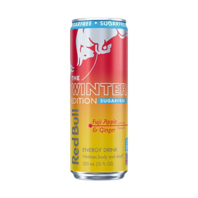 Red Bull Winter Edition SugarFree Energy Drink Fuji Apple & Ginger - 12 Oz - Image 1