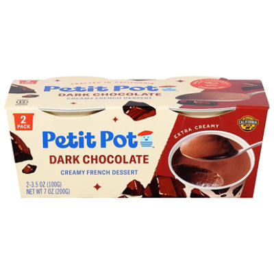 Petit Pot Dark Chocolate Creamy French Dessert 2pk - 2-3.5 OZ - Image 2