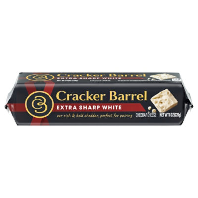 Cracker Barrel Extra Sharp White Cheddar Cheese 8 Oz Chunk - 8 OZ - Image 2