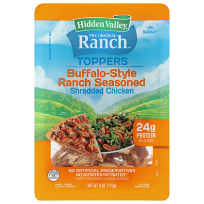 Hidden Valley Buffalo Style Ranch Seasoned Shredded Chicken 6 Oz - 6 OZ - Image 2