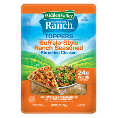 Hidden Valley Buffalo Style Ranch Seasoned Shredded Chicken 6 Oz - 6 OZ - Image 1