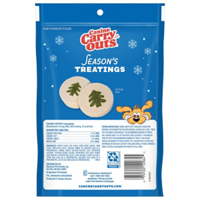 Canine Carry Outs Holiday Cookie Treat 4.5oz - 4.5 OZ - Image 4