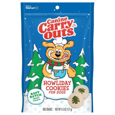 Canine Carry Outs Holiday Cookie Treat 4.5oz - 4.5 OZ - Image 1