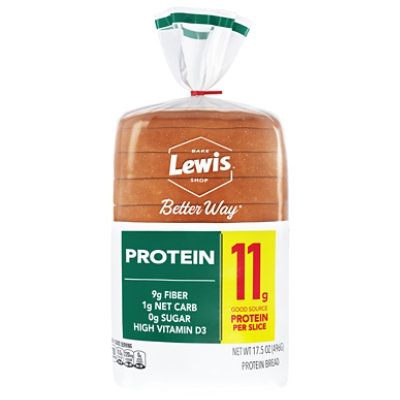 Lewis Bake Shop Better Way Protein Bread - 17.5 OZ - Image 3