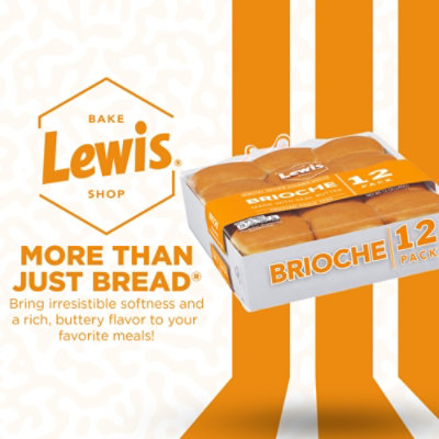Lewis Bake Shop Brioche Dinner Rolls 12 Count - 12 OZ - Image 5