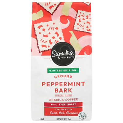 Signature Select Peppermint Bark Ground Coffee 11 Oz - 11 OZ