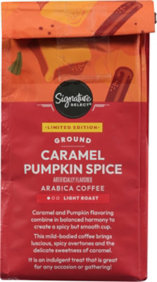 Signature Select Caramel Pumpkin Spice Ground Coffee 11 Oz - 11 OZ - Image 4