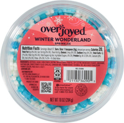 Overjoyed Sprinkles Winter Wonderland Tub 10 Oz - 10 OZ - Image 1