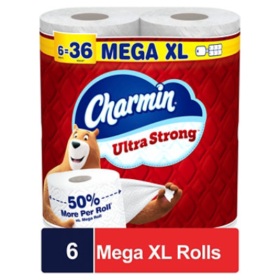 Charmin Ultra Strong Bath Tissue 6mr Xl - 6 RL - Image 1