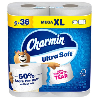 Charmin Soft 6 Mega Roll Xl - 6 RL - Image 2
