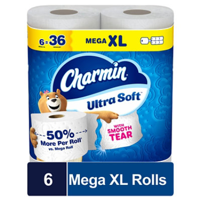 Charmin Soft 6 Mega Roll Xl - 6 RL - Image 1