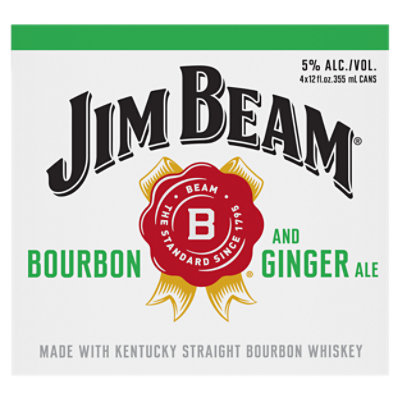 Jim Beam & Ginger Ale Rtd 1.42 Lt - 1.42 LT - Image 1
