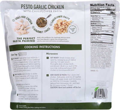 Kevins Natural Foods Pesto Garlic Chicken With Cauliflower Pasta - 24 OZ - Image 5