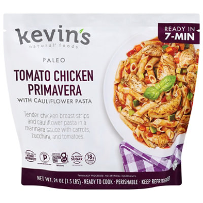 Kevins Natural Foods Tomato Chicken Primavera With Cauliflower Pasta - 24 OZ - Image 2