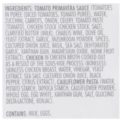 Kevins Natural Foods Tomato Chicken Primavera With Cauliflower Pasta - 24 OZ - Image 4