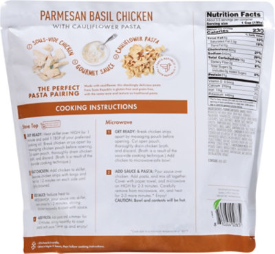 Kevins Natural Foods Parmesan Basil Chicken With Cauliflower Pasta - 24 OZ - Image 5