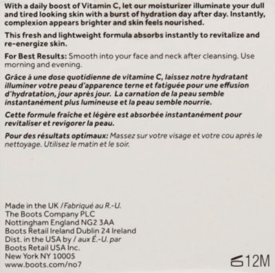 No7 Radiance Plus Vitamin C Daily Brightening Moisturizer - 1.69 FZ - Image 4