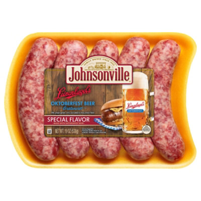 Johnsonville Leinenkugel's Oktoberfest Bratwurst - 19 OZ - Image 1
