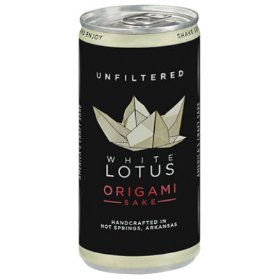 Origami Sake White Lotus Can - 200 ML - Image 1