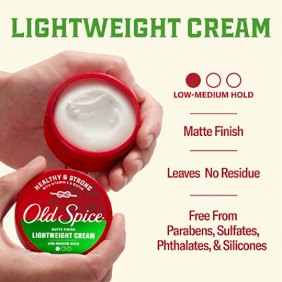 Old Spice Base Hair Styling Cream Flexible Shine - 2.22 OZ - Image 6