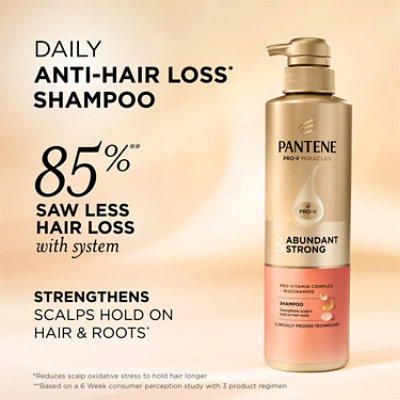 Pantene Pro-v Miracles Shampoo Hair Retention Cosmetic - 13.5 FZ - Image 2