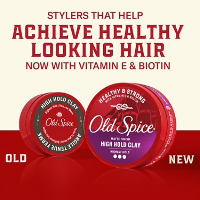 Old Spice Base Hair Styling Styling Clay High Matt Effect - 2.22 OZ - Image 2