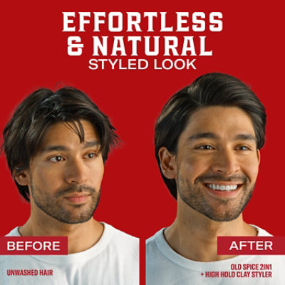 Old Spice Base Hair Styling Styling Clay High Matt Effect - 2.22 OZ - Image 5