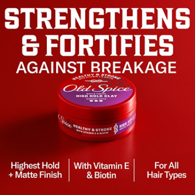 Old Spice Base Hair Styling Styling Clay High Matt Effect - 2.22 OZ - Image 3