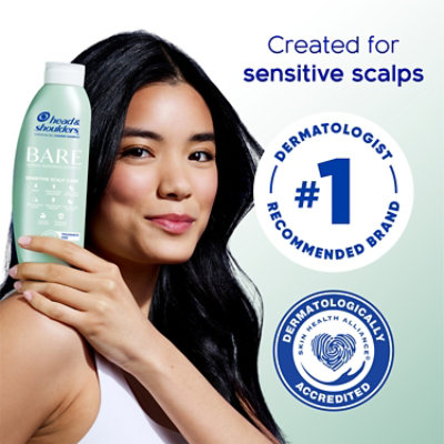 Head & Shoulders Bare Shampoo Sensitive Care Anti Dandruff - 13.5 FZ - Image 3