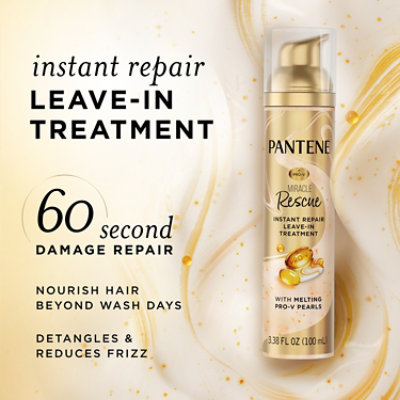 Pantene Miracle Rescue Hair Treatments Treatment Leave In Treatment - 3.38 FZ - Image 2