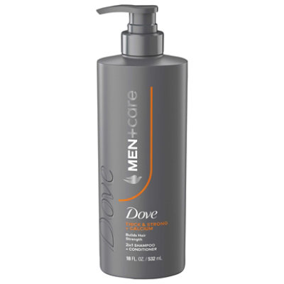 Dove Men Plus Care Shampoo Thick & Strong 18 Fo - 18 FZ - Image 2