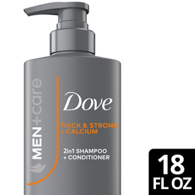 Dove Men Plus Care Shampoo Thick & Strong 18 Fo - 18 FZ - Image 1