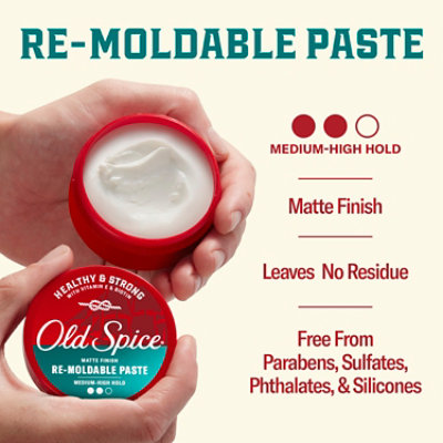 Old Spice Base Hair Styling Paste High Texturize - 2.22 OZ - Image 6
