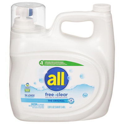 All Liquid Laundry Detergent, Free & Clear - 118 Fl. Oz - 118 FZ - Image 2