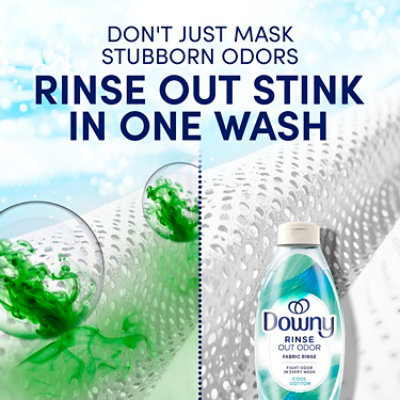Downy Rinse Out Odor Fabric Rinse, Cool Cotton - 16 Fl. Oz. - 16 FZ - Image 2