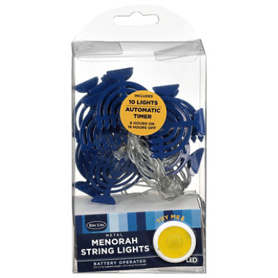 Shu Menorahs Led Light String - EA - Image 2