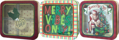 Lindy Bowman Square Tin With Window Lid Size 1 - Each - Image 1