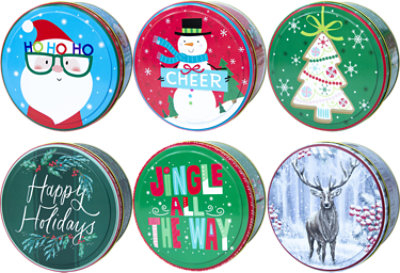 Lindy Bowman Round Cookie Tin Size 2 - Each - Image 1