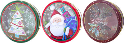 Lindy Bowman Round Tin With Window Lid Size 3 - Each - Image 1