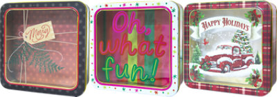 Lindy Bowman Square Tin With Window Lid Size 2 - Each - Image 1