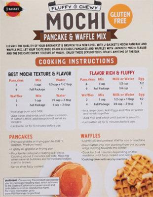 J-basket Pancake Waffle Mix Mochi - 10 OZ - Image 5