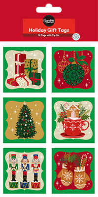 Signature Select Nutcracker Holiday Gift Tags - 12 Count - Image 1