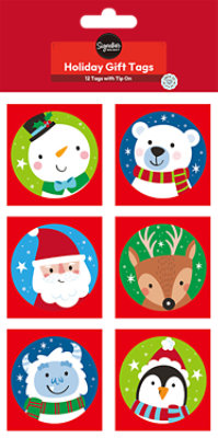 Signature Select Whimsy Holiday Gift Tags - 12 Count - Image 1