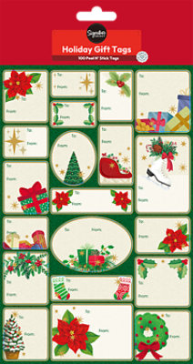 Ssel Holiday Gift Tag Peel N Stck - 100 CT - Image 1