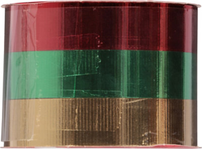 Signature Select 30 Feet Red/Green/Gold Ribbon Roll - Each - Image 3