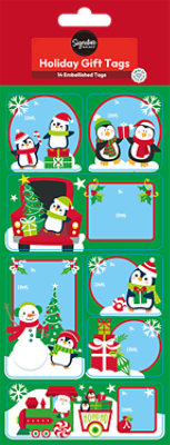 Signature Select Snowman Festive Foil Gift Tags - 14 Count - Image 1